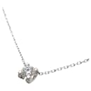 Cartier C de Diamond Women's Necklace in 18K White Gold