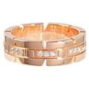 Cartier Tank Française K18PG Pink Gold Band Ring