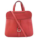 Hermes Alzan 31 Handbag in Rouge Casaque - Hermès