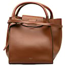 Celine Macadam Brown Leather Handbag - Céline