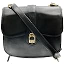 Gucci Old Shoulder Bag in Black Leather