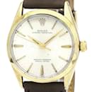 Vintage Rolex Oyster Perpetual Gold Plated Leather Watch