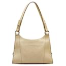 Loewe Cream and White Leather Handbag