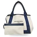 Balenciaga Navy Kabas S Stripe Handtasche