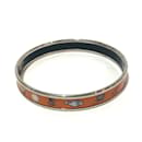 Hermes Orange Cloisonné Bangle Bracelet - Hermès