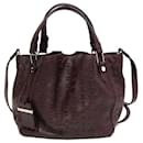 Tod's Women's Leather Handbag in Purple Brown