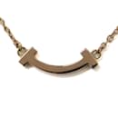 Tiffany & Co. Rose Gold T Smile Mini Necklace