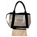 Balenciaga Navy Cabas S Tote Handbag