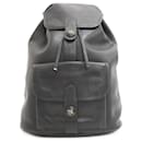 Hermes Black Buffalo Leather Backpack - Hermès