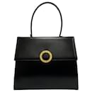 Bolsa de couro de vitela com logotipo circular vintage Celine - Céline