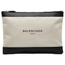 Balenciaga Navy Clip M Second Bag Clutch