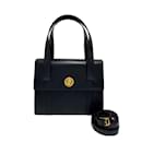 Celine Vintage Navy Calfskin Handbag - Céline