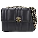 Chanel Navy Lambskin Chain Shoulder Bag