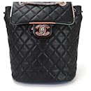 Mochila de cordero multicolor negro Chanel