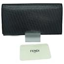 Fendi Black Leather Bi-Fold Wallet