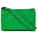 Bolso de hombro de cuero verde Bottega Veneta