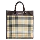 Burberry Beige and Brown Tote Bag