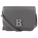 Balenciaga Gray Leather Shoulder Bag