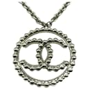 Chanel 22 Year Cruise Collection Coco Mark Metallic Necklace