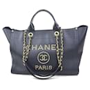 Bolso de cuero/metal Chanel Deauville