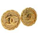 Chanel Gold Metal Clip Earrings