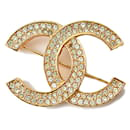 Broche épingle en strass Chanel