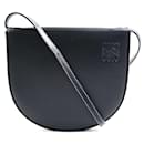 Borsa a tracolla in pelle nera Loewe