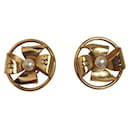 Chanel Gold Clip Earrings