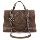 Chanel Brown Caviar Leather Handbag