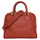 Bolsa de couro vermelho Loewe Amazona 75