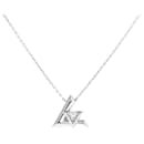Louis Vuitton White Gold Pendant Necklace