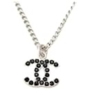 Collier double face en strass Chanel Coco Mark CC