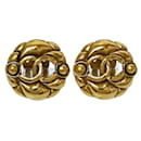 Chanel Gold Plated Clip Earrings