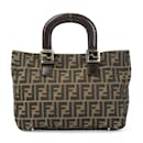 Fendi Zucca Canvas Handbag