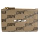 Balenciaga Brown Leather Coin Case