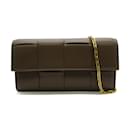 Bottega Veneta Brown Lambskin Shoulder Bag