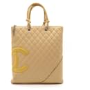 Chanel Cambon Line Coco Mark Flat Tote Bag