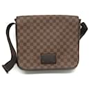 Bolsa de ombro masculina Louis Vuitton Damier Brooklyn MM N51211