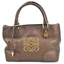 Bolsa de couro bronze Loewe