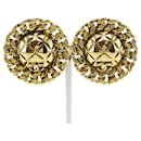 Boucles d'oreilles clip en or vintage Matelassé de Chanel