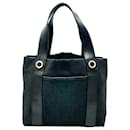 Bvlgari schwarze Canvas- und Leder-Tote-Tasche - Bulgari