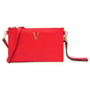 Bolso de hombro de cuero Virtus para mujer de Versace