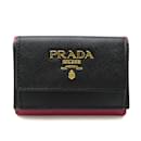 Prada Saffiano Tri-Fold Leather Wallet