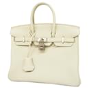 Hermes Handbag Birkin 25 B Engraved Togo Beton Ladies - Hermès