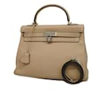 Hermes Handbag Kelly 32 in Beige Togo Leather - Hermès