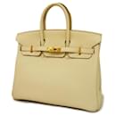 Bolso Hermès Birkin 25 T de cuero Togo grabado