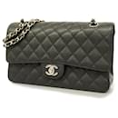 Chanel Black Caviar Leather Shoulder Bag