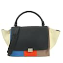 Sac à main Celine Trapeze en noir et multicolore - Céline