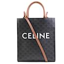 Celine Brown Canvas Handbag - Céline