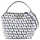 Valentino Garavani Navy and White Handbag